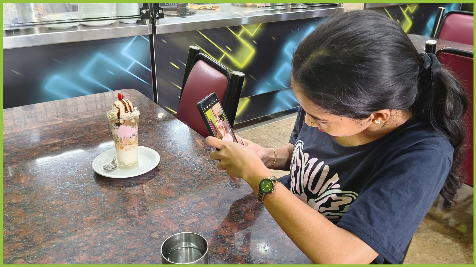 Customer taking food photo (2)